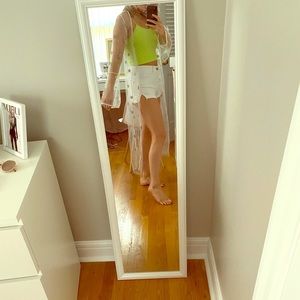 Transparent silver star sparkly kimono